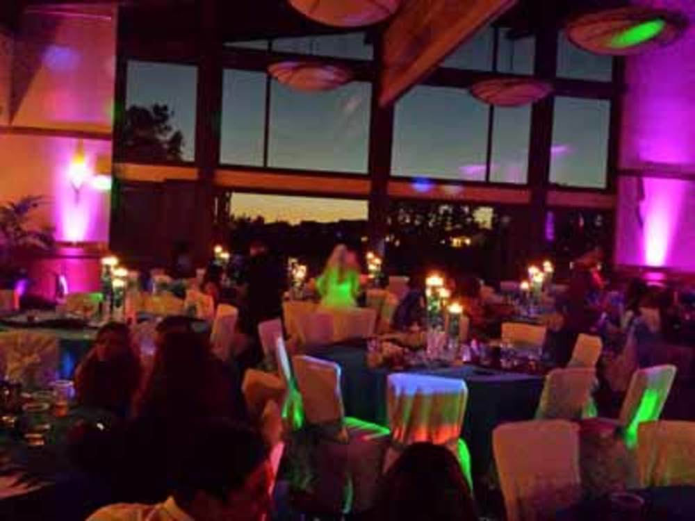 Uplighting next to windows