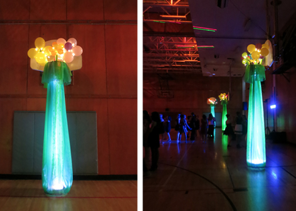 Giant bouquets of flower balloons