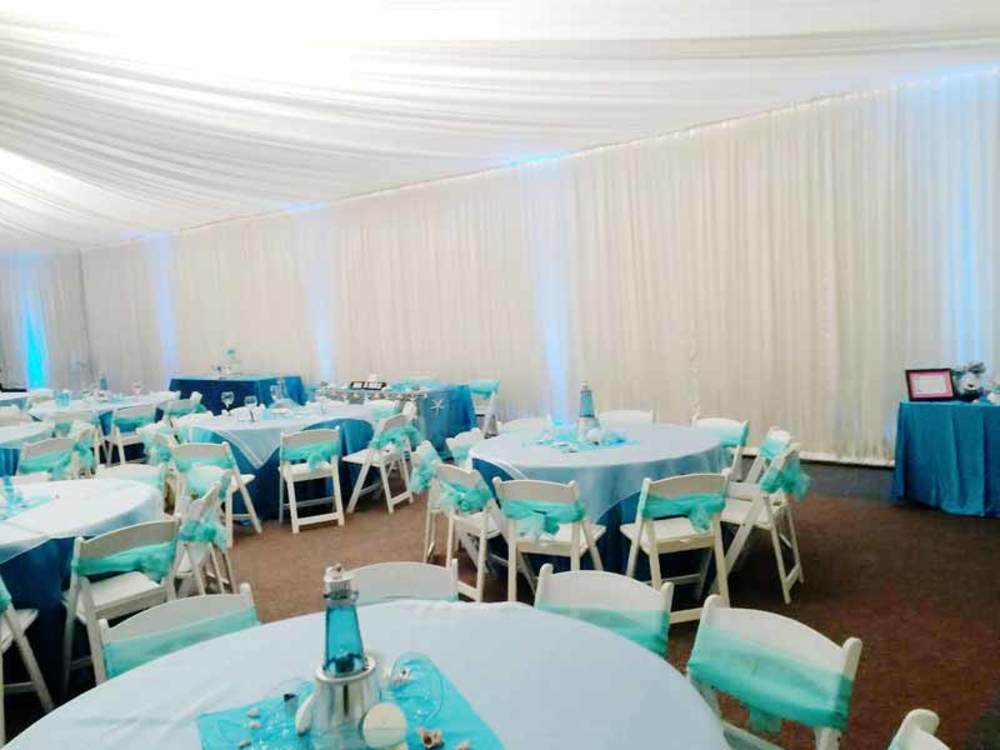 Lighting up a tent with white walls