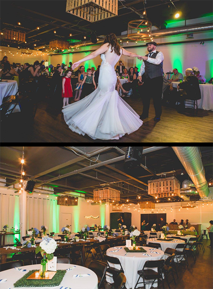 16 Up Lights at the Moniker Warehouse