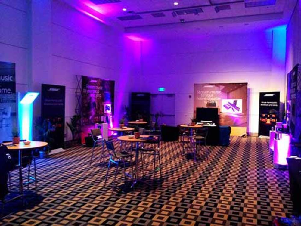 Bose uses DIY Uplighting