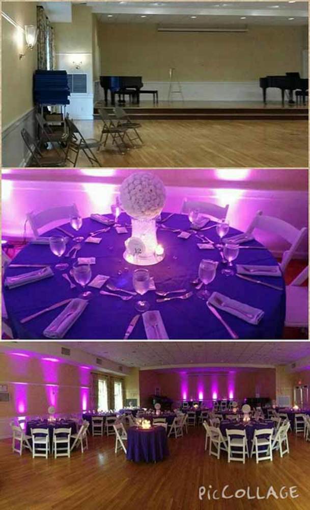 20 lights transform the Darien Community Association