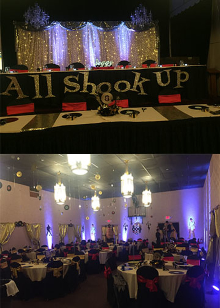 Elvis Theme Party Uplighting