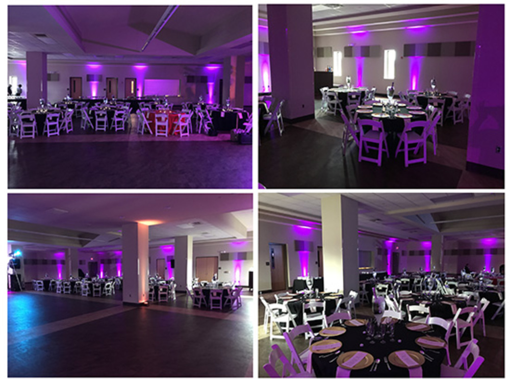 Natchez Retirement Party Lighting