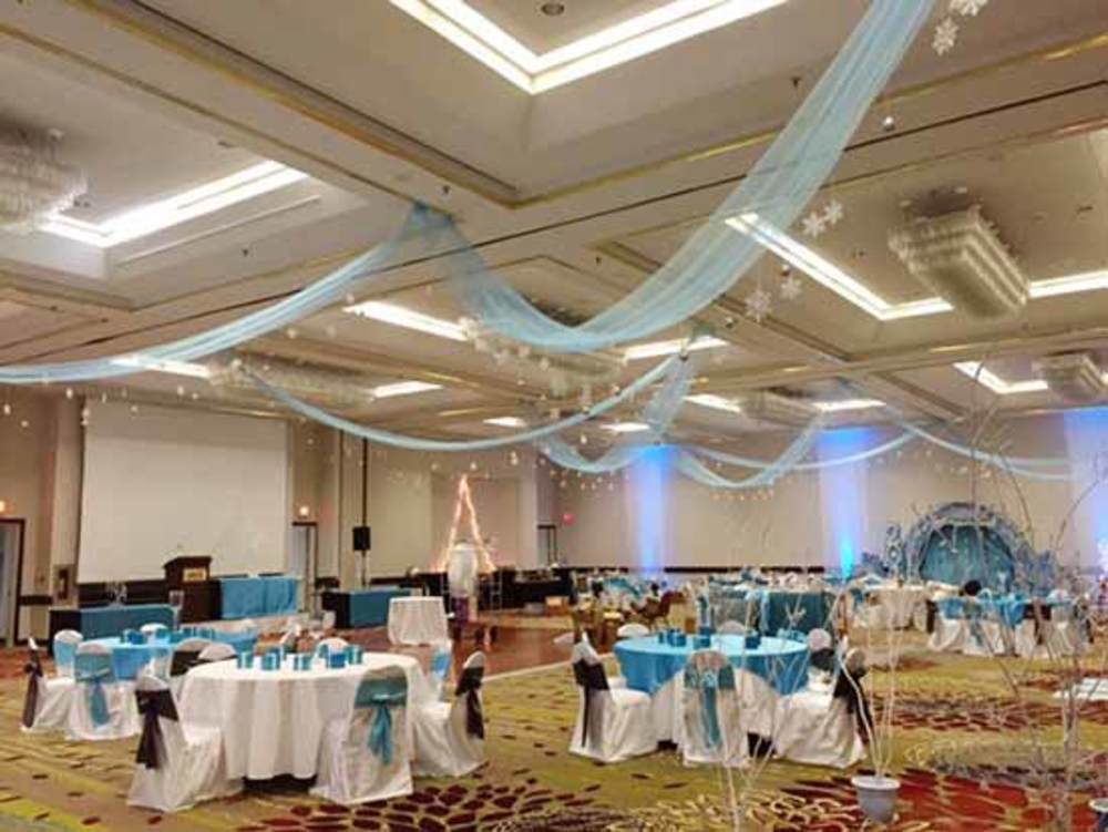 Downtown Greensboro Marriott Up Lighting