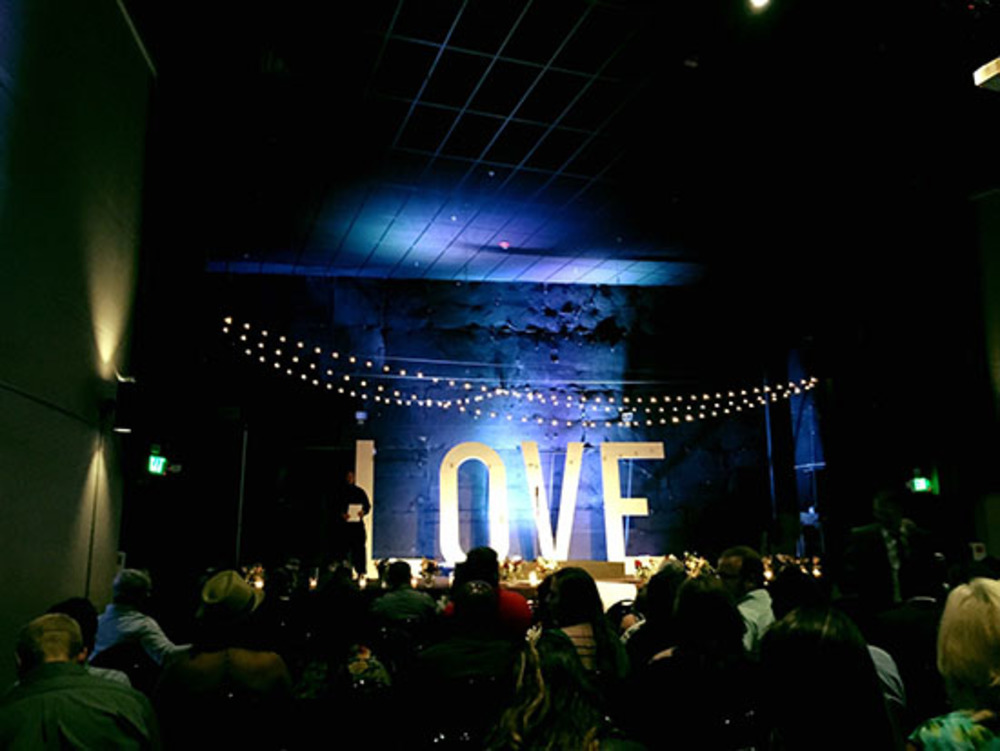 Uplighting adds an intimate vibe