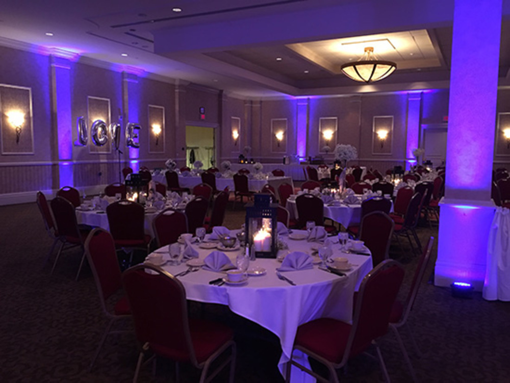 Uplighting at the Appleton Radisson Grand Ballroom