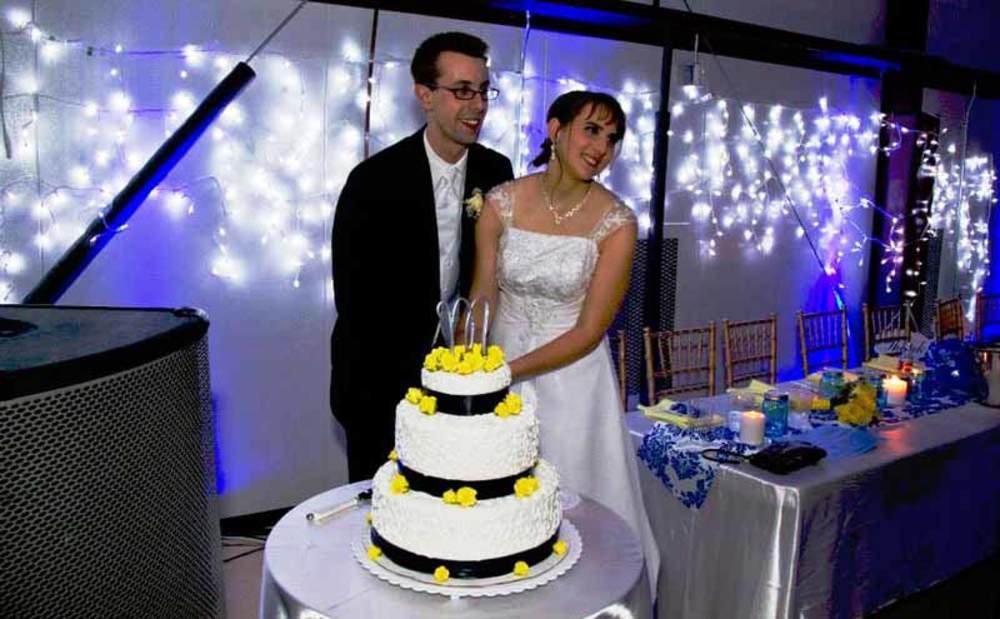 30 lights transform a church gym