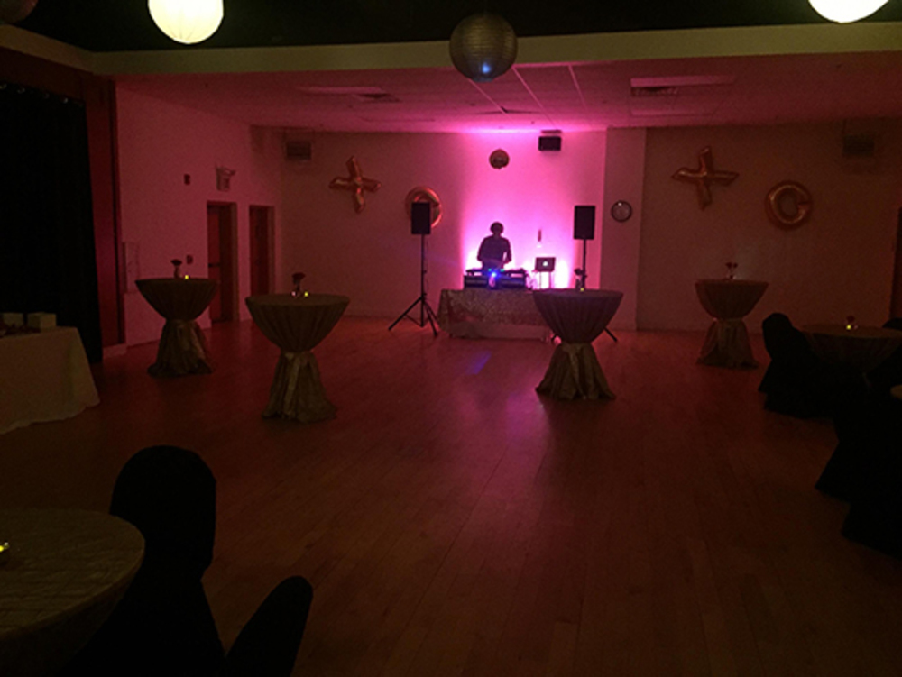 Party Lighting at the River Valley Club