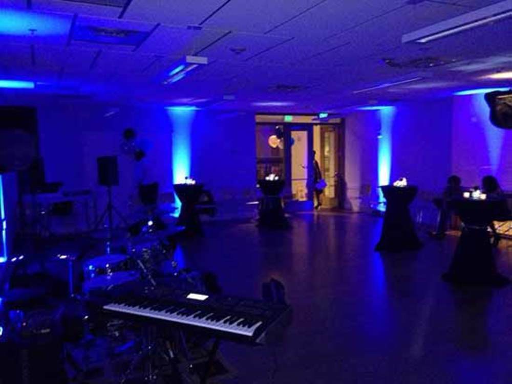 Blue Birthday Party Lighting