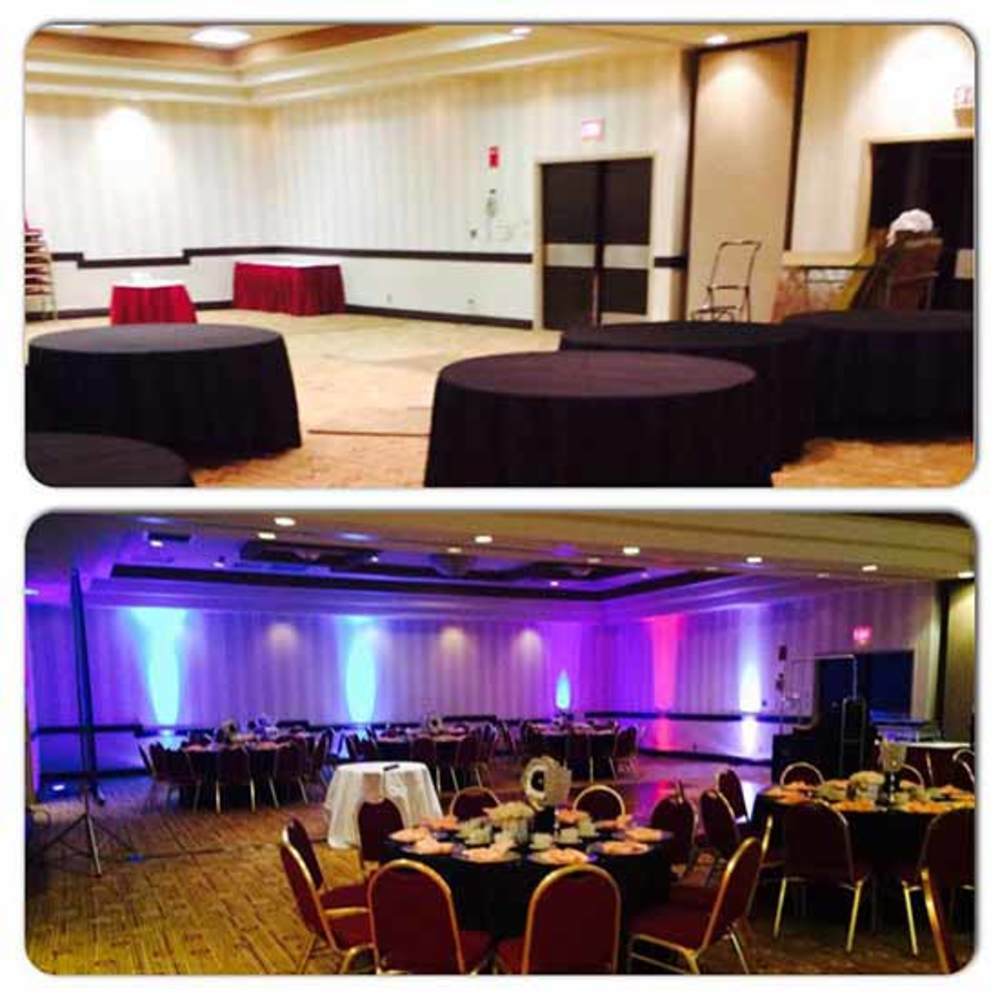 Before and After 10 Up Light Rental